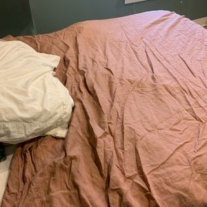 Ikea Puderviva Queen Duvet Cover, Rose